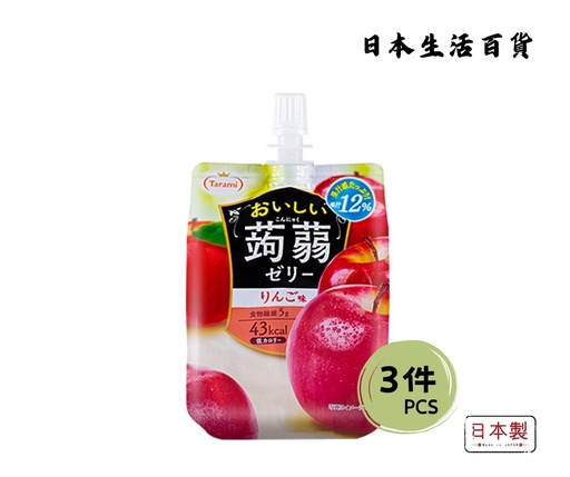 [4955129012761_3] Tarami Delicious Konjac Jelly - Apple Flavor (150g) 