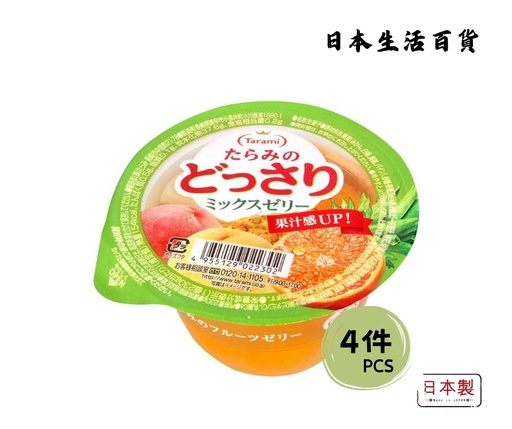 [4955129022302_4] Tarami Mixed Fruits (Pineapple; Orange; Peach) Jelly (230g) 